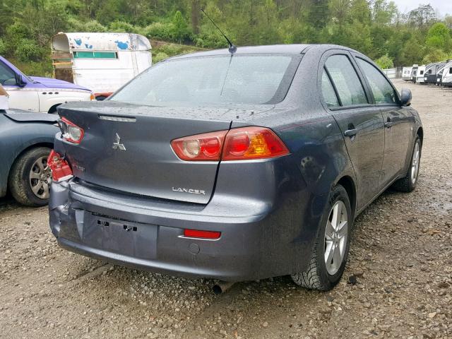 JA3AU26U28U009588 - 2008 MITSUBISHI LANCER ES GRAY photo 4