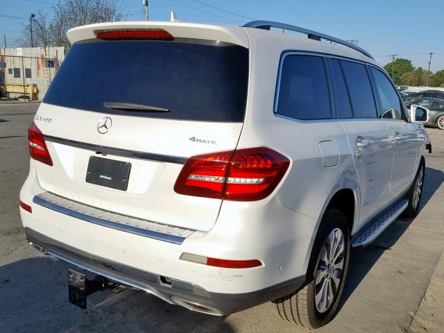 4JGDF6EE2HA928403 - 2017 MERCEDES-BENZ GLS 450 4M WHITE photo 4