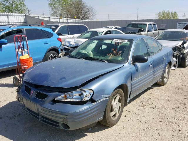 1G2NE52T4XM742436 - 1999 PONTIAC GRAND AM S BLUE photo 2