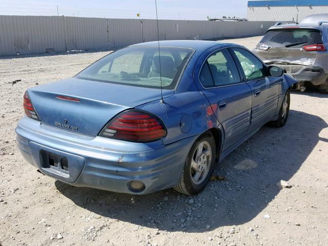 1G2NE52T4XM742436 - 1999 PONTIAC GRAND AM S BLUE photo 4