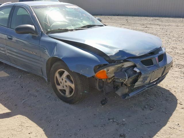 1G2NE52T4XM742436 - 1999 PONTIAC GRAND AM S BLUE photo 9