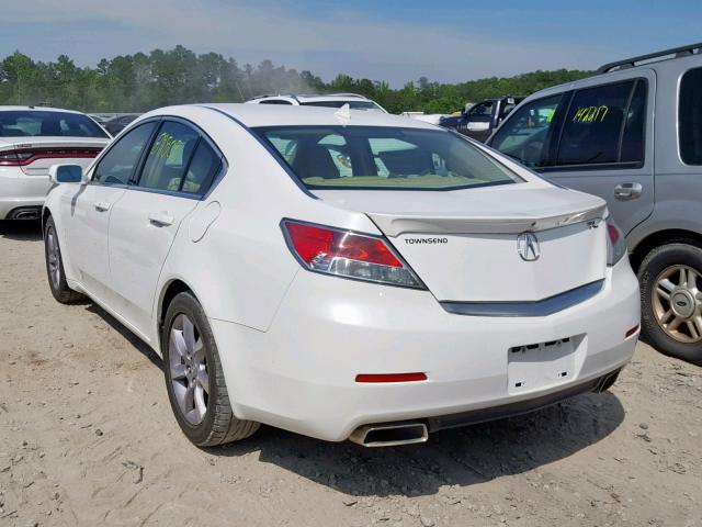 19UUA8F51DA013437 - 2013 ACURA TL TECH WHITE photo 3