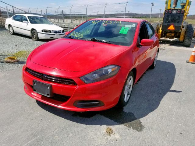 1C3CDFBBXGD660329 - 2016 DODGE DART SXT RED photo 2