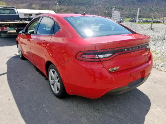 1C3CDFBBXGD660329 - 2016 DODGE DART SXT RED photo 3