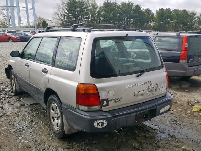 JF1SF6356YH726398 - 2000 SUBARU FORESTER L SILVER photo 3