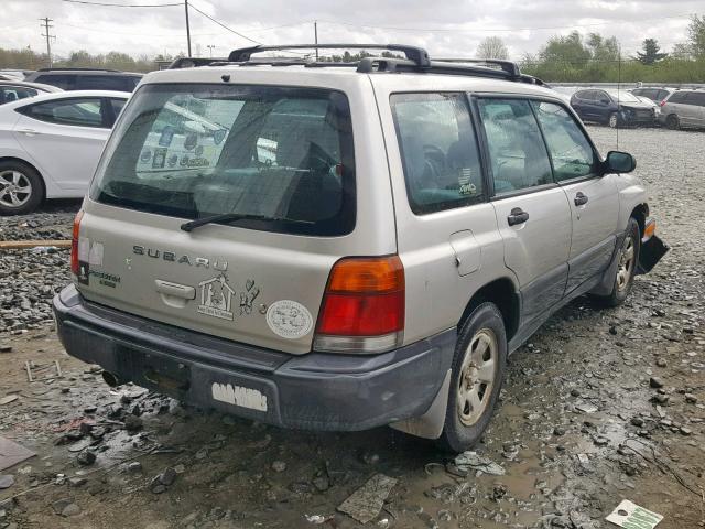 JF1SF6356YH726398 - 2000 SUBARU FORESTER L SILVER photo 4