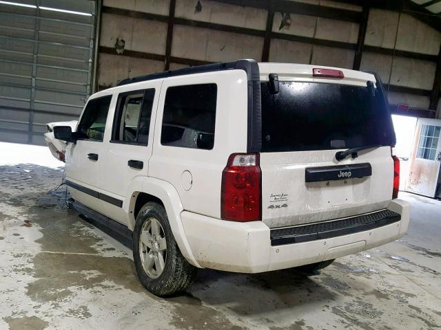 1J8HG48K96C328142 - 2006 JEEP COMMANDER WHITE photo 3