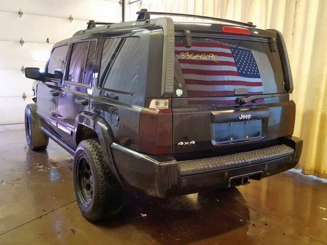 1J8HG48N26C175338 - 2006 JEEP COMMANDER 黑色 照片 3