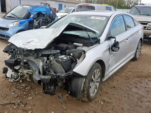 5NPE34AF8GH272364 - 2016 HYUNDAI SONATA SPO SILVER photo 2