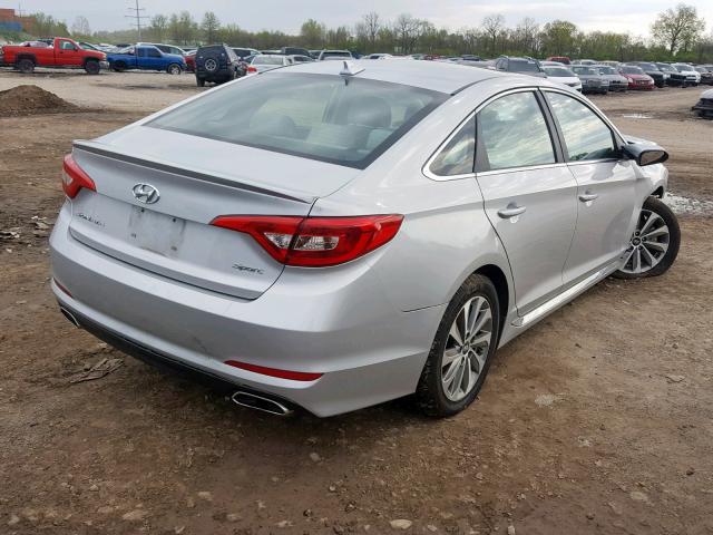 5NPE34AF8GH272364 - 2016 HYUNDAI SONATA SPO SILVER photo 4