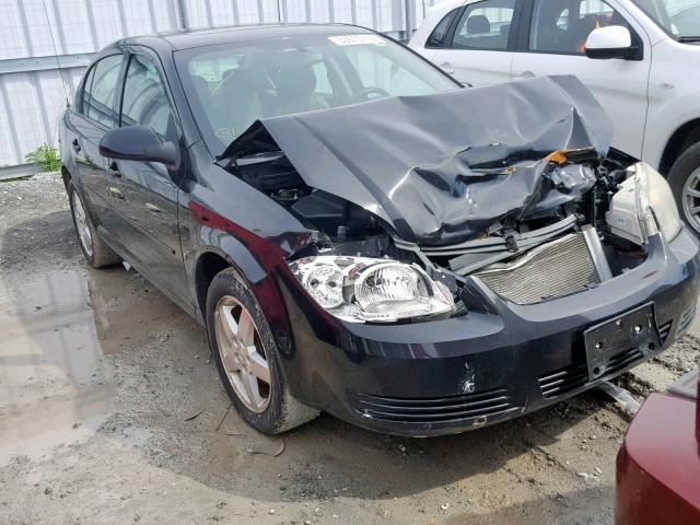 1G1AT58H897164032 - 2009 CHEVROLET COBALT LT BLACK photo 1