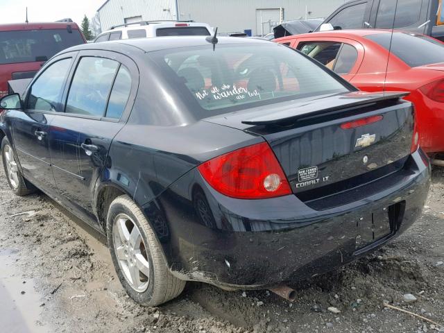 1G1AT58H897164032 - 2009 CHEVROLET COBALT LT BLACK photo 3