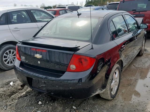 1G1AT58H897164032 - 2009 CHEVROLET COBALT LT BLACK photo 4