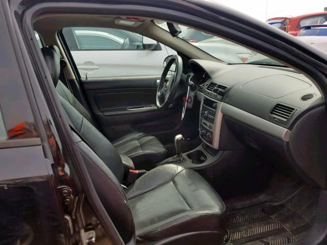 1G1AT58H897164032 - 2009 CHEVROLET COBALT LT BLACK photo 5