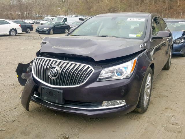 1G4GB5G3XFF223735 - 2015 BUICK LACROSSE PURPLE photo 2