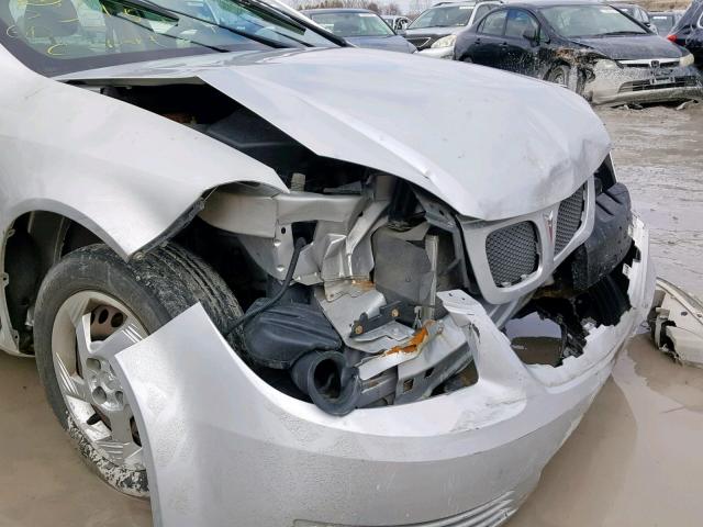 1G2AJ55F477134804 - 2007 PONTIAC G5 SILVER photo 9