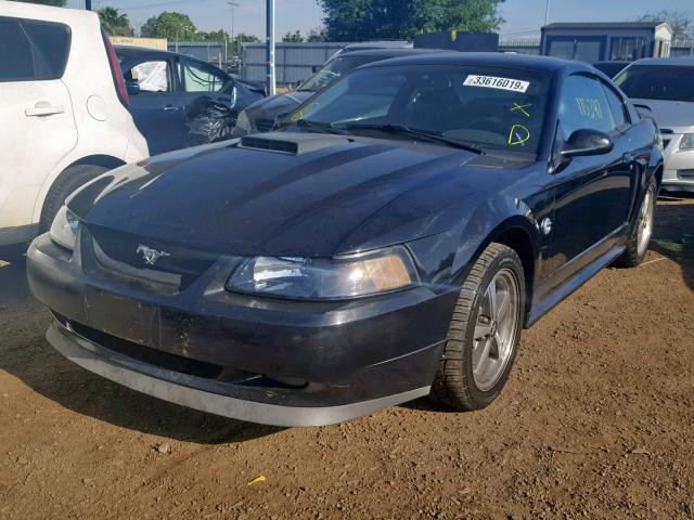 1FAFP42R84F153713 - 2004 FORD MUSTANG MA BLACK photo 2