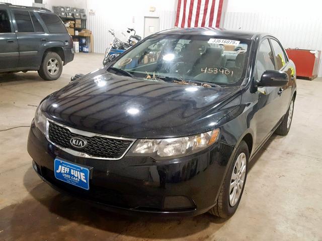 KNAFU4A20B5453401 - 2011 KIA FORTE EX BLACK photo 2