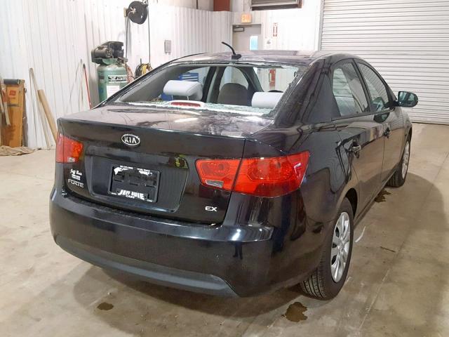 KNAFU4A20B5453401 - 2011 KIA FORTE EX BLACK photo 4