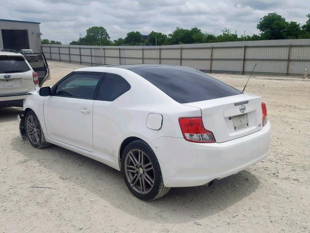JTKJF5C78B3017051 - 2011 TOYOTA SCION TC WHITE photo 3