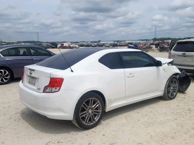 JTKJF5C78B3017051 - 2011 TOYOTA SCION TC WHITE photo 4