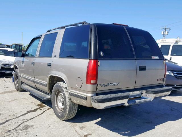 1GKEC13R2XR508168 - 1999 GMC YUKON SILVER photo 3