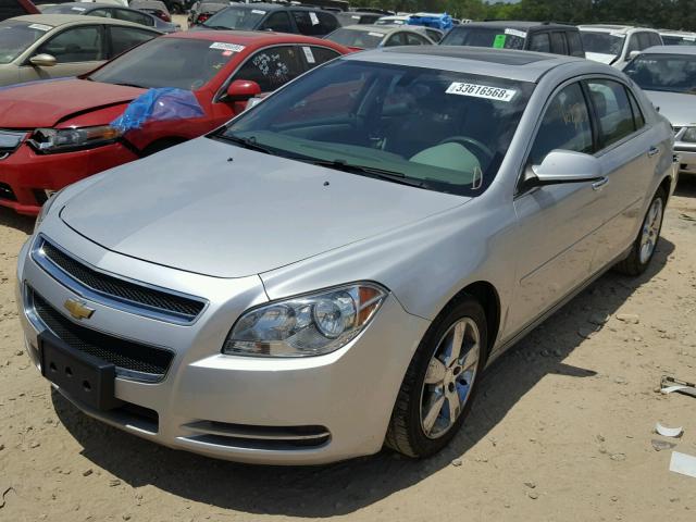 1G1ZD5EU3CF265722 - 2012 CHEVROLET MALIBU 2LT SILVER photo 2