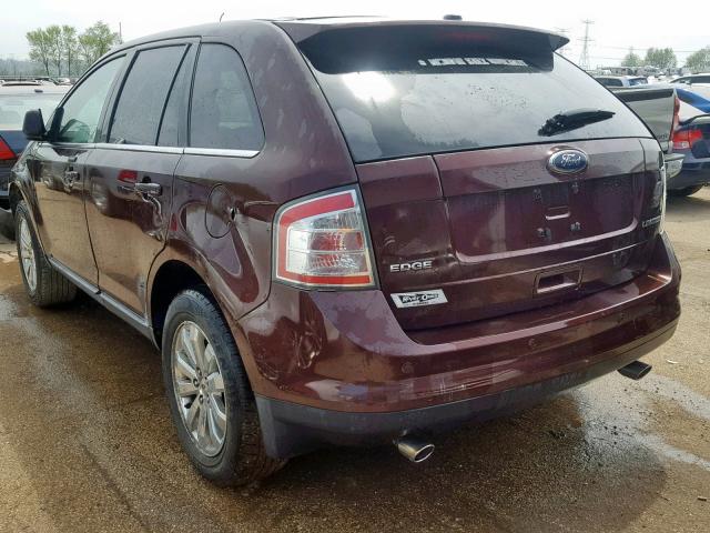 2FMDK39C69BA44506 - 2009 FORD EDGE LIMIT PURPLE photo 3