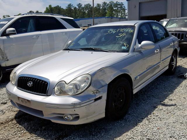 KMHWF25S34A947348 - 2004 HYUNDAI SONATA GL SILVER photo 2