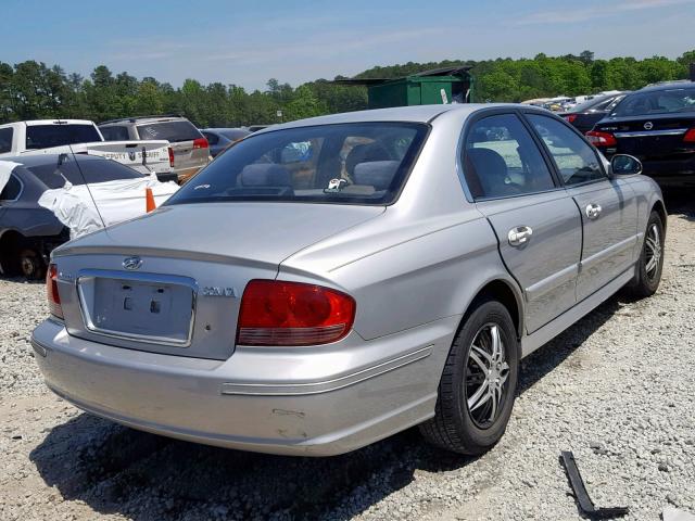 KMHWF25S34A947348 - 2004 HYUNDAI SONATA GL SILVER photo 4