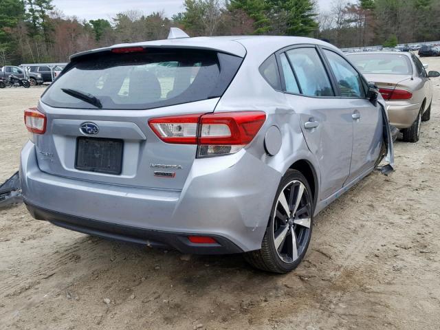 4S3GTAJ6XK1702421 - 2019 SUBARU IMPREZA SP SILVER photo 4