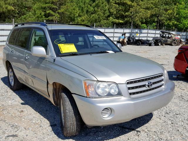 JTEGF21A230088002 - 2003 TOYOTA HIGHLANDER SILVER photo 1