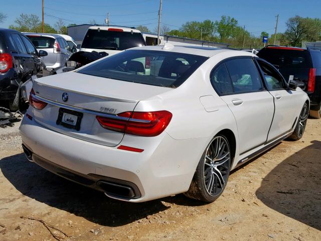 WBA7F2C58JB238486 - 2018 BMW 750 XI WHITE photo 4