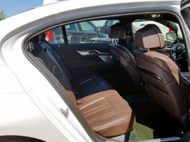 WBA7F2C58JB238486 - 2018 BMW 750 XI WHITE photo 6