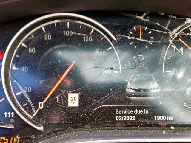 WBA7F2C58JB238486 - 2018 BMW 750 XI WHITE photo 8