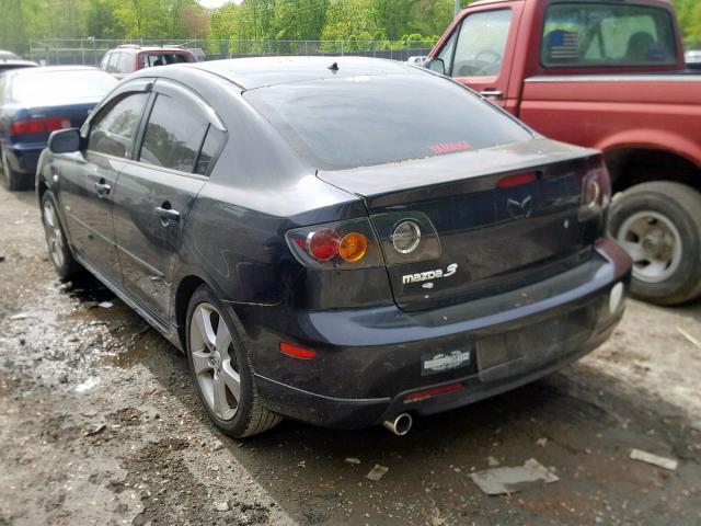 JM1BK323861416358 - 2006 MAZDA 3 S BLACK photo 3