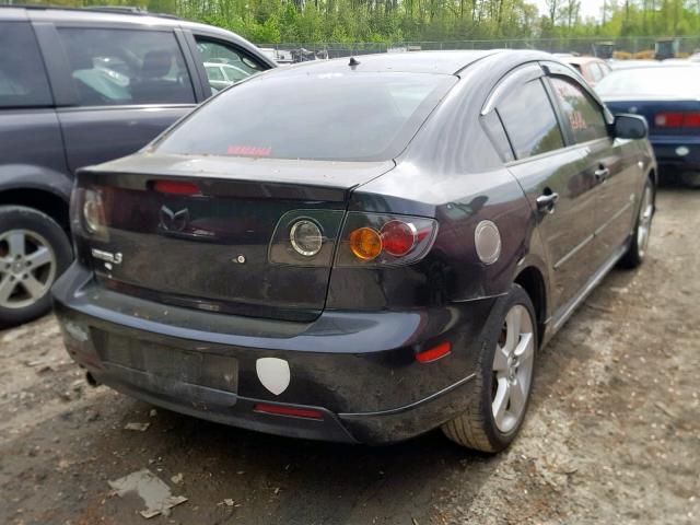 JM1BK323861416358 - 2006 MAZDA 3 S BLACK photo 4