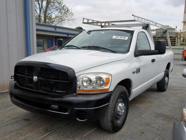 3D7KR26D58G221692 - 2008 DODGE RAM 2500 S WHITE photo 2