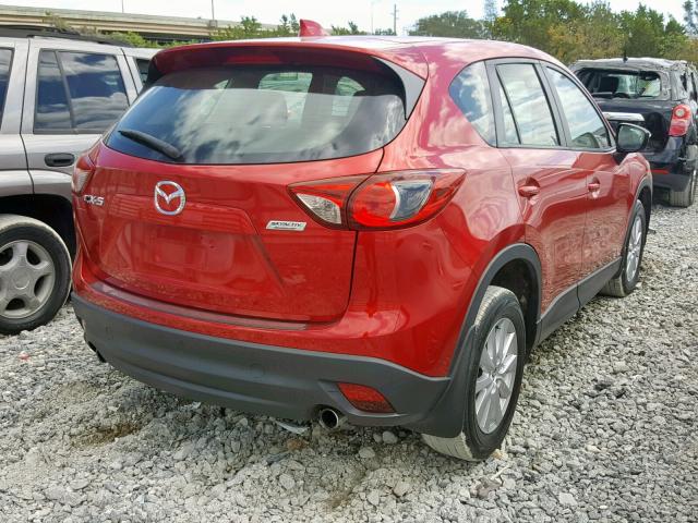 JM3KE2BE8F0487818 - 2015 MAZDA CX-5 SPORT RED photo 4