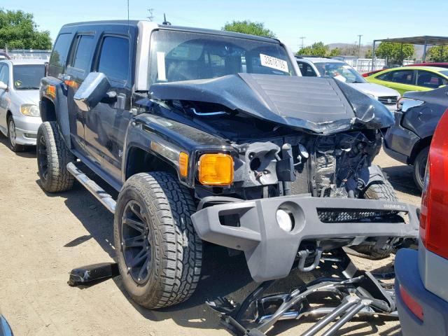 5GTDN13E578231853 - 2007 HUMMER H3 BLACK photo 1