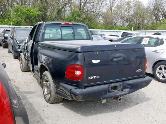 2FTZF0739XCB06326 - 1999 FORD F150 SVT L BLACK photo 3