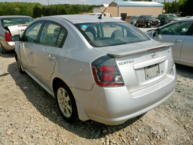 3N1AB6AP7BL658775 - 2011 NISSAN SENTRA 2.0 SILVER photo 3