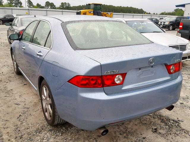 JH4CL96804C025926 - 2004 ACURA TSX BLUE photo 3