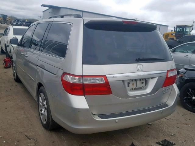 5FNRL38825B021273 - 2005 HONDA ODYSSEY TO SILVER photo 3