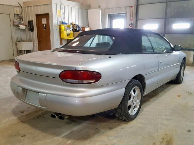 3C3EL55H3YT316651 - 2000 CHRYSLER SEBRING JX SILVER photo 4