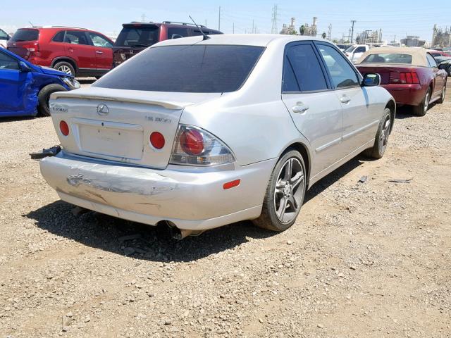 JTHBD192850098479 - 2005 LEXUS IS 300 SILVER photo 4