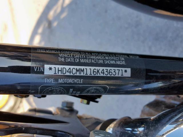 1HD4CMM116K436371 - 2006 HARLEY-DAVIDSON XL883 L BLACK photo 10