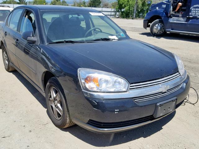 1G1ZT54875F126638 - 2005 CHEVROLET MALIBU LS BLACK photo 1