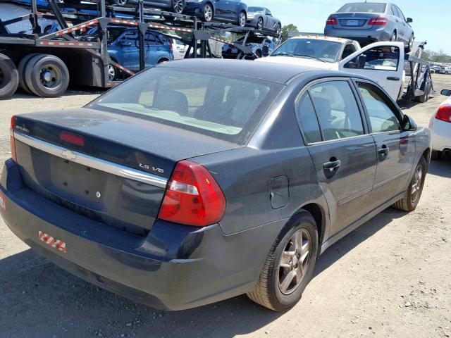 1G1ZT54875F126638 - 2005 CHEVROLET MALIBU LS BLACK photo 4