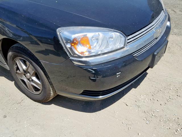 1G1ZT54875F126638 - 2005 CHEVROLET MALIBU LS BLACK photo 9